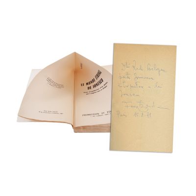 Faust Bradesco, Le monde étrange de Ionescu, 1967, cu dedicație pentru Radu Beligan 