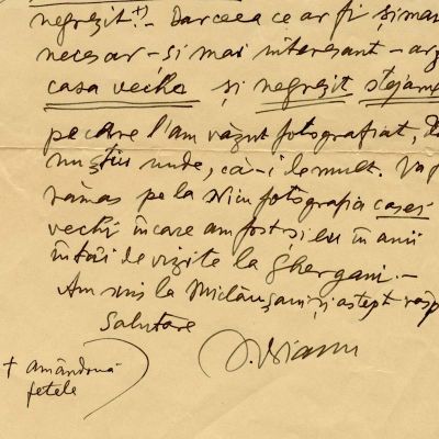 Ioan Bianu, scrisoare pentru inginerul Ion Ghica, 28 ianuarie 1931