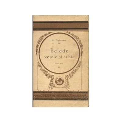 George Topîrceanu, Balade vesele și triste, 1928, cu dedicație - Piesă rară