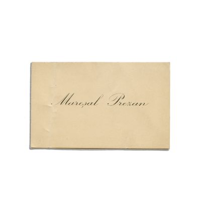 Mareșal Prezan, carte de vizită
