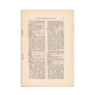 Zach. C. Panțu, Plantele cunoscute de poporul român, 1929