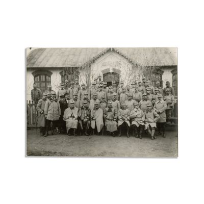 Statul Major al Diviziei a 5-a, fotografie de epocă, 1916