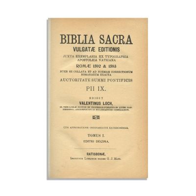 Biblia Sacra Vulgatae Editionis, două tomuri colligate