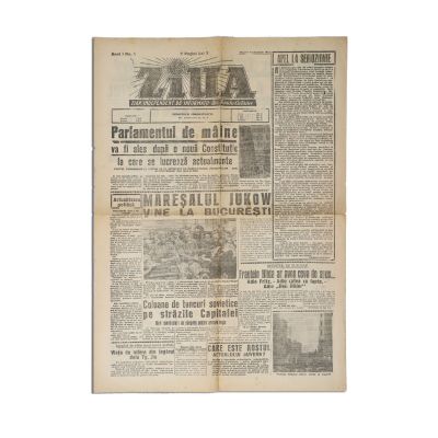 Publicația „Ziua”, Anul I, Nr. 1, 1 septembrie 1944