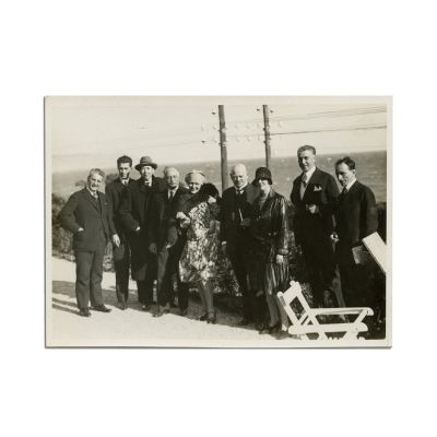 Nicolae Titulescu la San Remo, fotografie de presă, cca. 1929