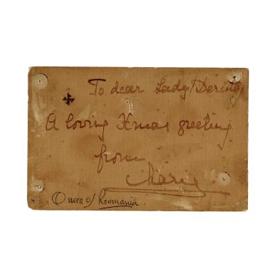 Regina Maria, felicitare de Crăciun către Lady Dering
