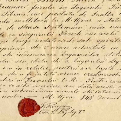 I. Procopiu, mărturie despre părintele Ioan Bratu, 7 decembrie 1848