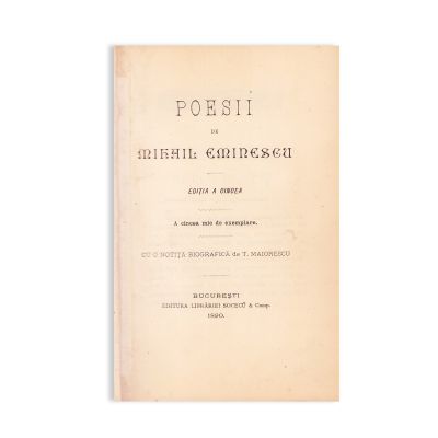 Mihai Eminescu, Poesii, 1890, Ediția a V-a 
