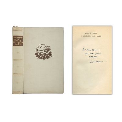 Liviu Rebreanu, Ion, Glasul pământului, ediție germană, 1941, cu dedicație pentru Horia Oprescu 