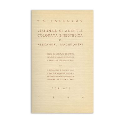 V. G. Paleolog, Viziunea și audiția colorata sinestetică la Alexandru Macedonski, 1944