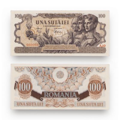 Bancnotă în valoare de 100 lei, 1947