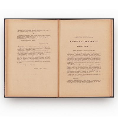 Actele Societății „Transilvania” pe anii 1887 până la 1897