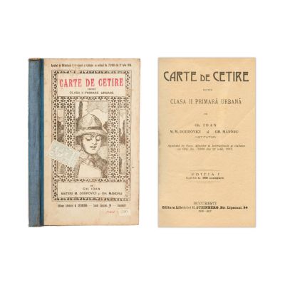 Gh. Ioan, Mateiu M. Dobrovici, Gh. Mândru, Carte de cetire pentru clasa a II-a primară urbană, 1916-1917
