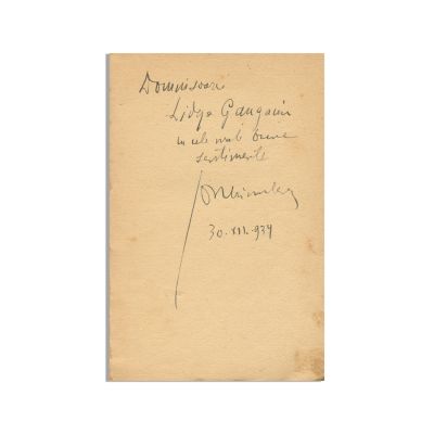 Ion Minulescu, Strofe pentru toată lumea, 1930, cu dedicație