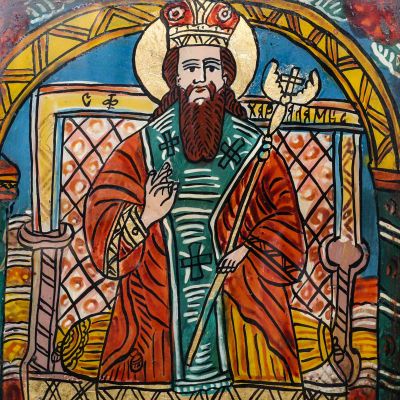 Icoană transilvăneană, Sfântul Ierarh Haralambie, secolul al XIX-lea