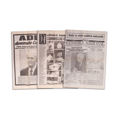 Decesul lui Corneliu Coposu, trei publicații din 13 noiembrie 1995