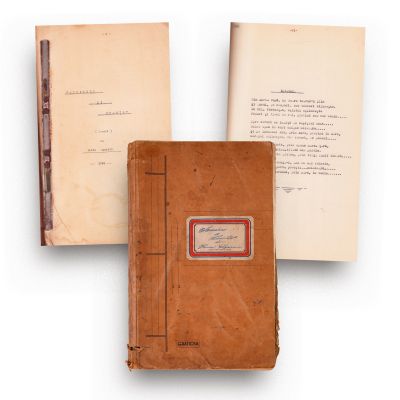 Horia Agarici, „Acorduri și Nuanțe”, poezii dactilografiate, 1942, cu semnătura pilotului 