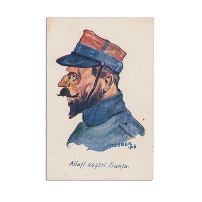 Iosif Steurer, Aliații noștri, opt cărți poștale ilustrate