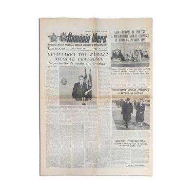 Publicația „România liberă”, Anul XLVII, Nr. 14034, 21 decembrie 1989