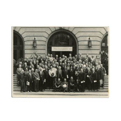 Fotografie de grup, cu dedicație pentru Radu Gyr, 1968
