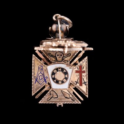 Pandantiv masonic gradul 32 din aur 12K
