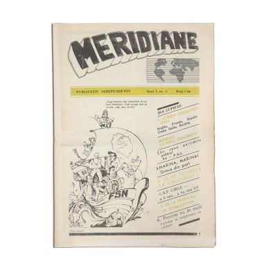 Publicația „Meridiane”, Anul I, Nr. 1