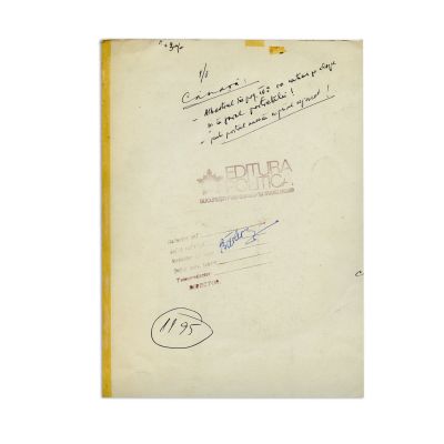 Gheorghe Baltoc, Nicolae Ceaușescu Champion for World Peace XXth Century, proiectul supracopertei