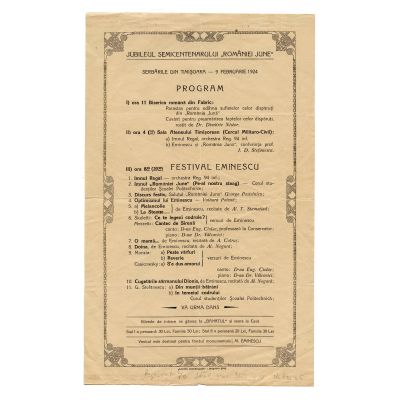 Programul Jubileului Semicentenarului „România Jună”, 1924