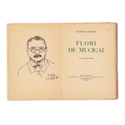 Tudor Arghezi, Flori de Mucigai, 1931, cu dedicație pentru Elena Gagea