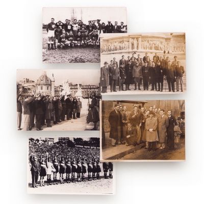 Naționala de fotbal a României în Italia, cinci fotografii de epocă, 1940 