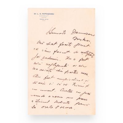 Lucrețiu Pătrășcanu, scrisoare adresată domnișoarei Bruckner, 9.IV.1928 