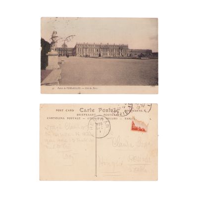 Octavian Goga, două cărți poștale expediate surorilor sale, Victoria și Claudia Goga