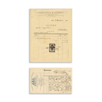 Două facturi ale furnizorilor Casei Regale, 1904 - 1910