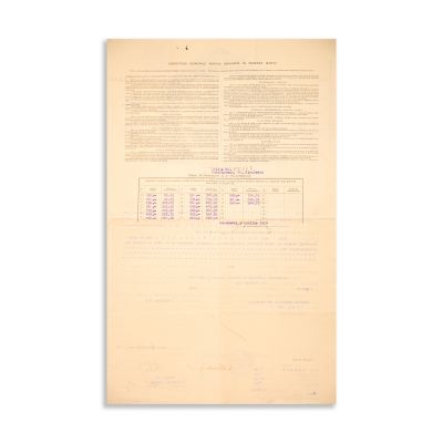 Societatea de Asigurare „Dacia-România”, poliță de asigurare, 1928 
