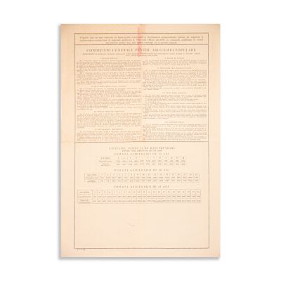 Societatea de Asigurare Generală, asigurare populară, 1933