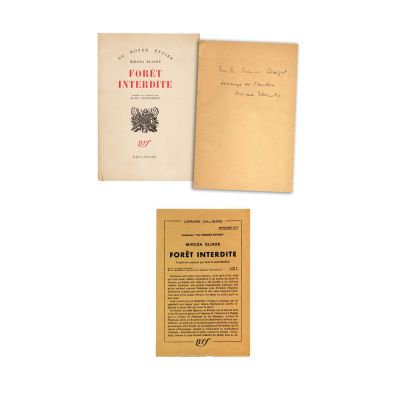 Mircea Eliade, Forêt interdite, 1955, cu dedicație pentru Français Crouqet