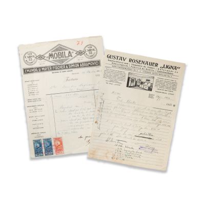 Două facturi mobilier, 1928 - 1930 