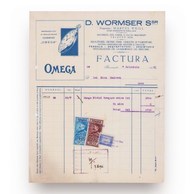 Trei facturi pentru ceasurile Omega, comercializate de Theodor Radivon