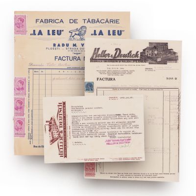 Fabrica de tăbăcărie „La Leu” și Fabrica de cloșuri „Heller & Deutsch”, trei facturi