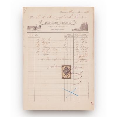 Trei facturi emise de societăți ce comercializează materiale de construcție și tâmplărie, 1878-1935