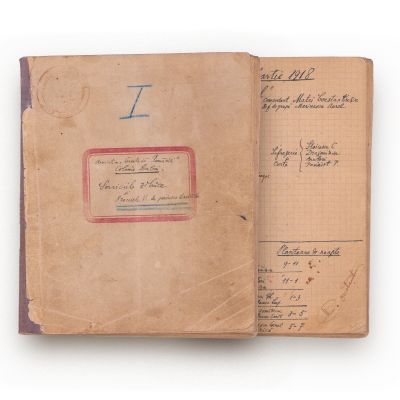 Asociația „Cercetașii României”, caiet cu serviciile zilnice și procesele verbale de predare a Serviciilor, 1918