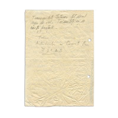 Tudor Greceanu, scrisoare pentru Radu Greceanu, 1 iulie [1963]