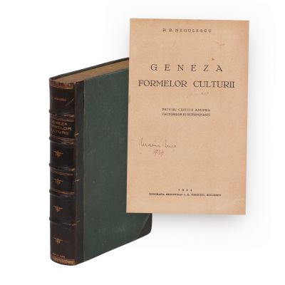 P. P. Negulescu, Geneza formelor culturii, 1934, din biblioteca lui Marius Nuși