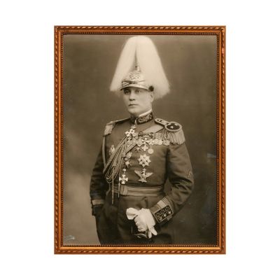 Colonel David Popescu, fotografie + bilet cu dedicație