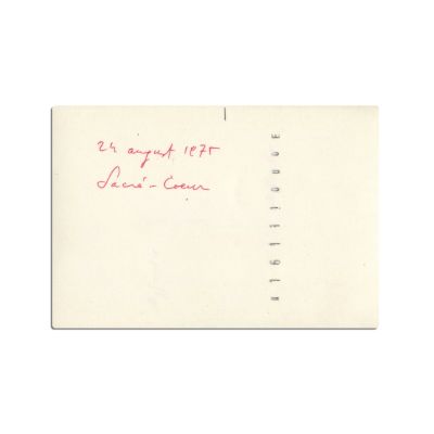 Mircea Eliade la Sacré-Cœur, fotografie de epocă, 24 august 1975
