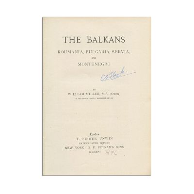 William Miller, The Balkans - The Story of the Nations, 1896