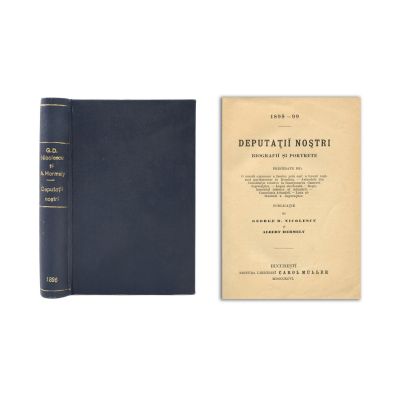 George D. Nicolescu, Albert Hermely, Deputații noștri. Biografii și portrete,1896 - cu semnătura lui Nicolae Xenopol