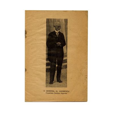 Broșură, discursul generalului Alexandru Averescu