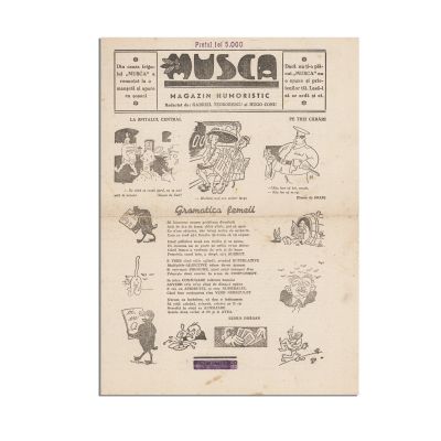 Publicația „Musca”, piesă foarte rară