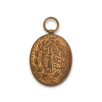 Jubileul de 25 de ani al Societății Peleșul și Vârful cu Dor, medalie din bronz, 1885-1910 